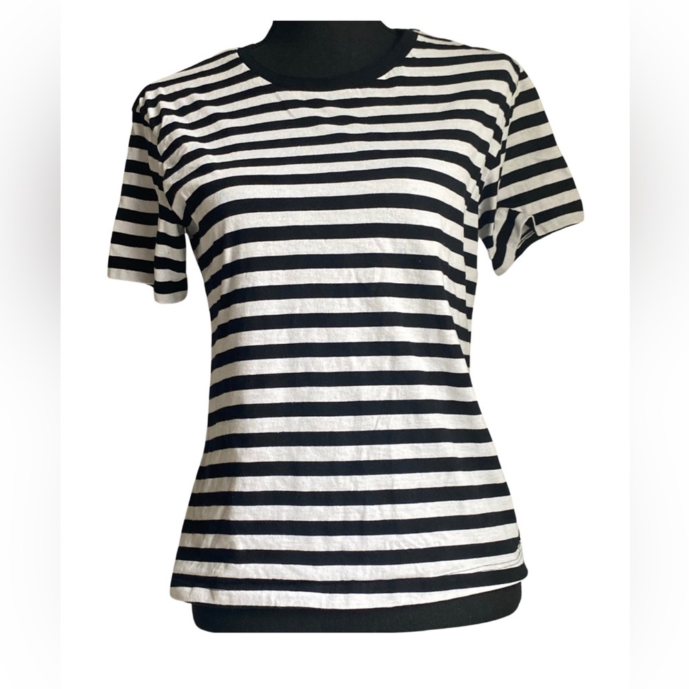 ASOS short sleeved black & white stripped t-shirt